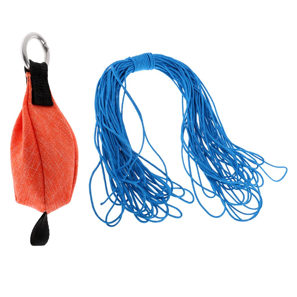 250g/8.8 oz Climbing Tree Arborist Throw Weight Bag + 5m Blue Throw Line