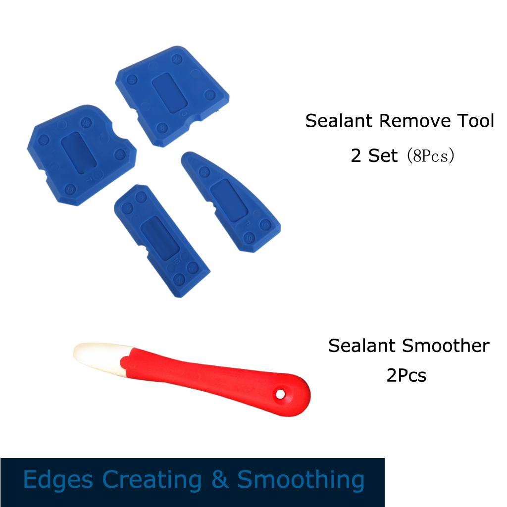 2 Set of Caulking Tool Kit Joint Sealant Silicone Grout Remover + Smoother