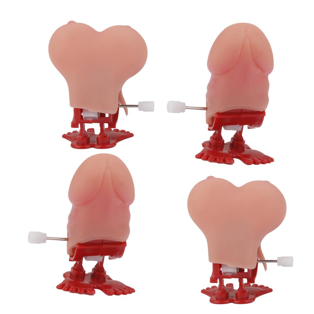 4x Novelty Willy Pecker Boobie Wind up Jumping Toy Hen Stag Party Gift Favor