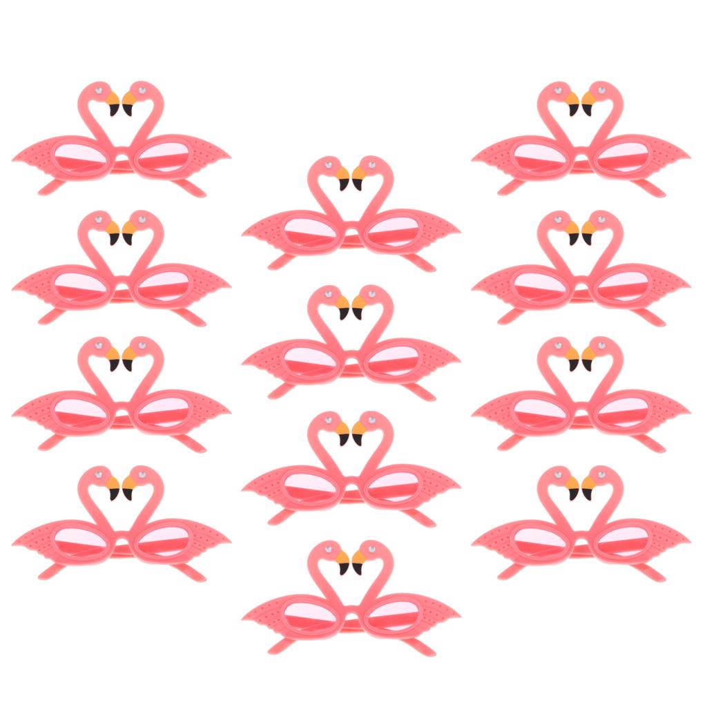 12pcs Tropical Flamingo Eyeglasses Kids Adult Costume Party Fancy Dress Gift