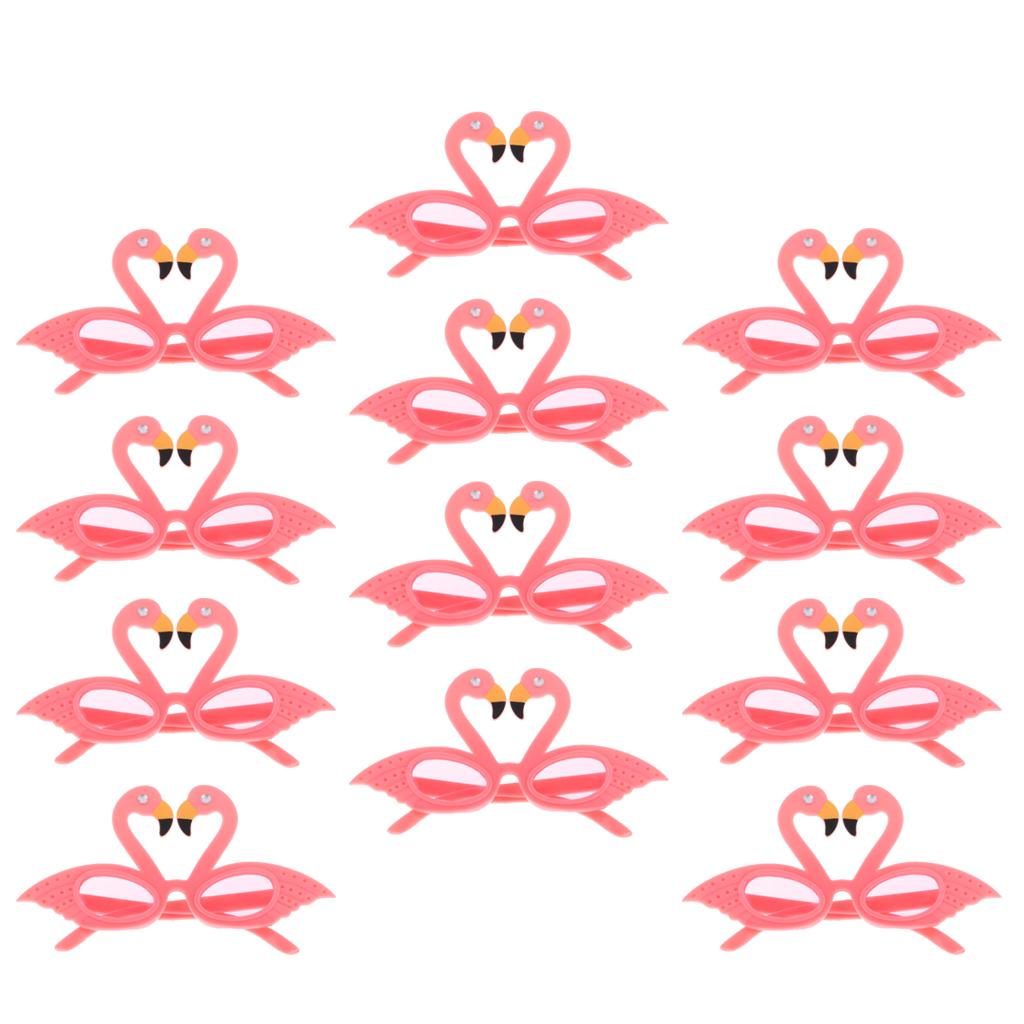 12pcs Tropical Flamingo Eyeglasses Kids Adult Costume Party Fancy Dress Gift