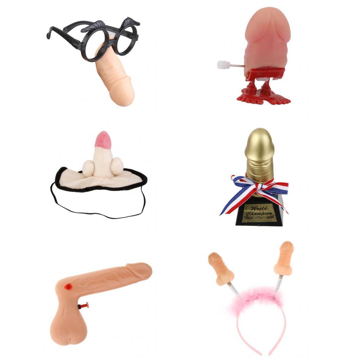 6/Set Willy Eye Mask Penis Glasses Headband Hen Night Party Accessories