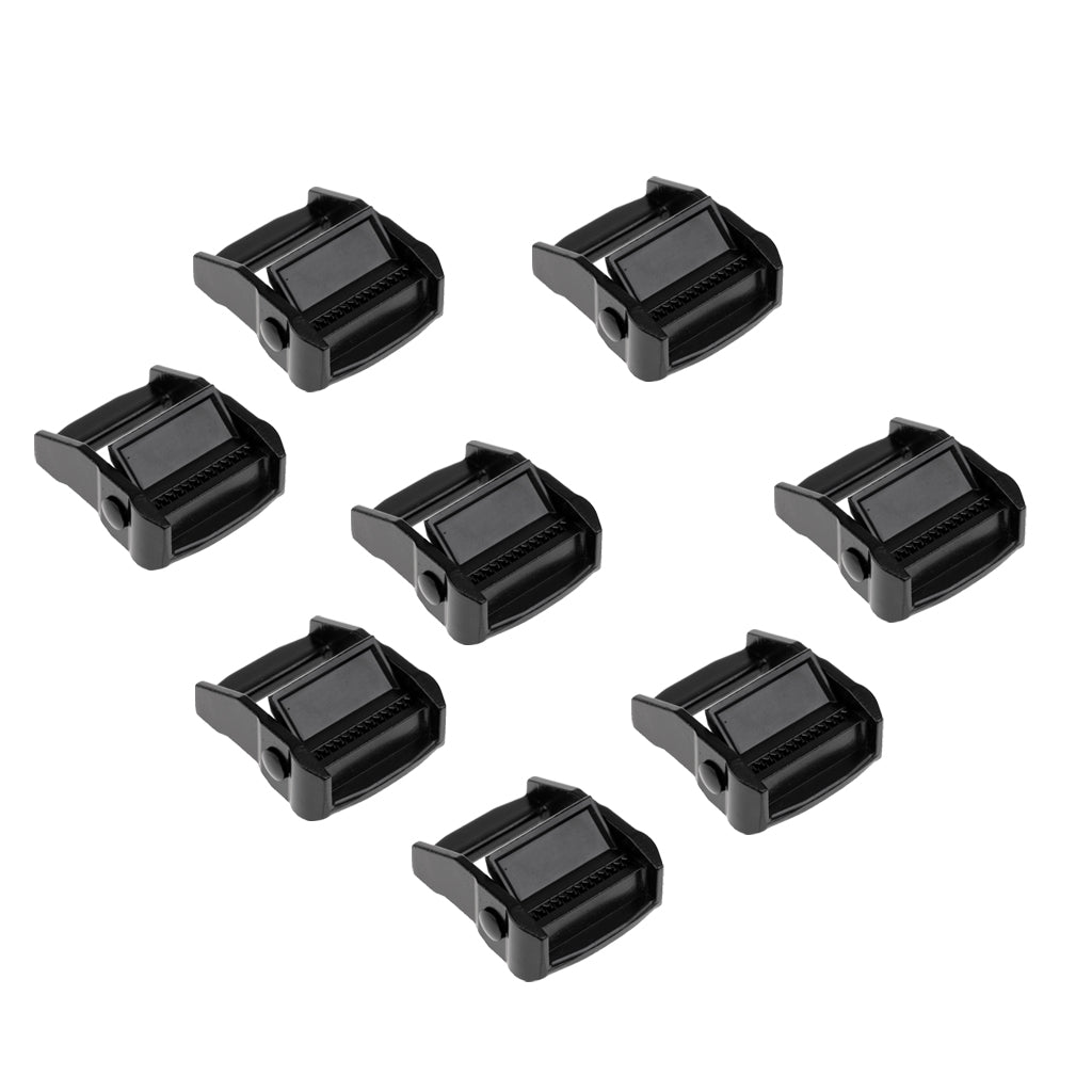 8 Pieces Kayak Canoe Carrier Cam Buckle Toggle Clip Strap Webbing Buckle