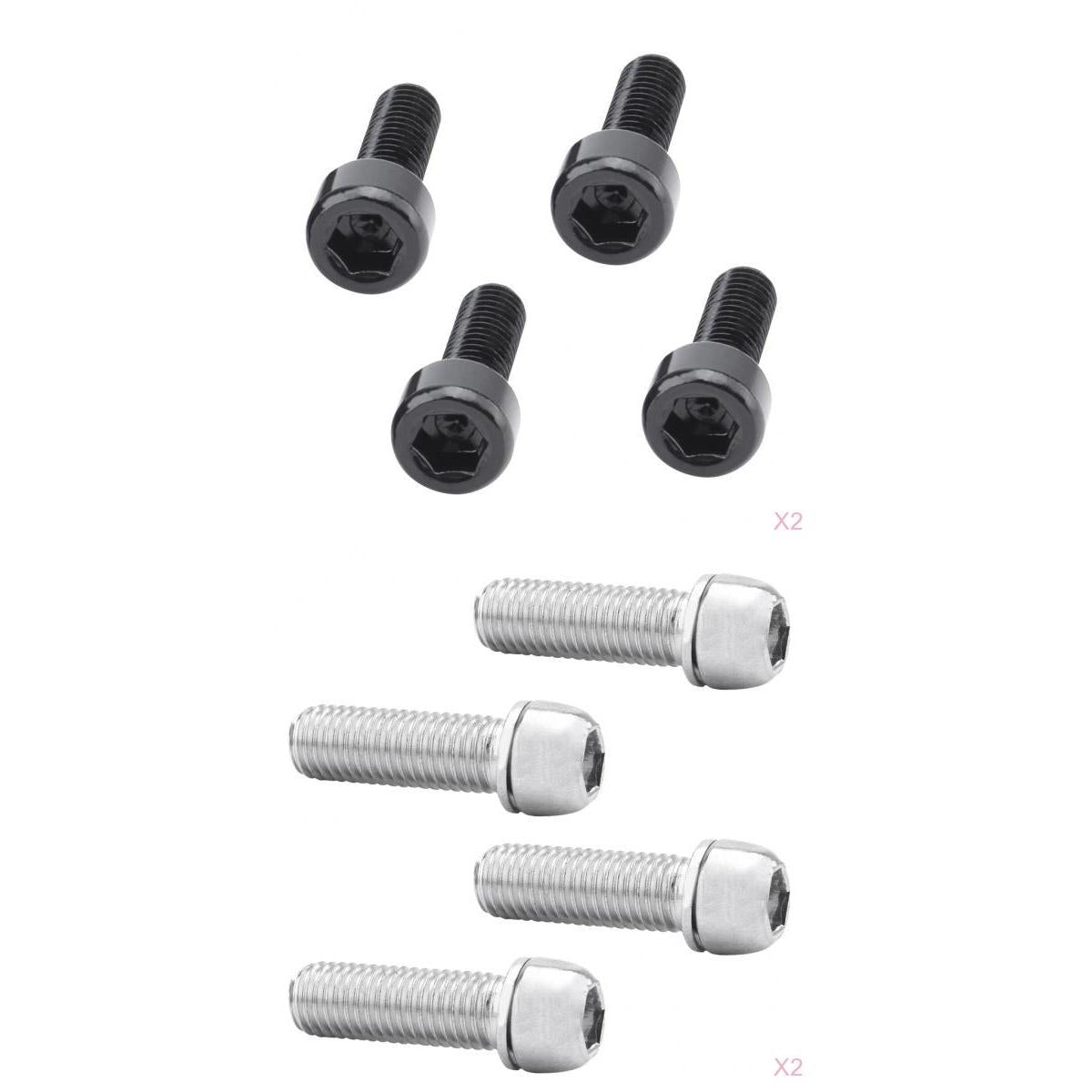 16 Pieces Durable Bicycle Stem Screws Water Bottle Cage Bolts Socket Screws