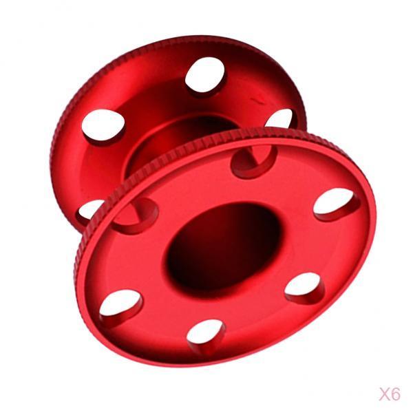 6 Pieces Scuba Diving Finger Spool Dive Reel Snorkeling Guide Line Spool Red