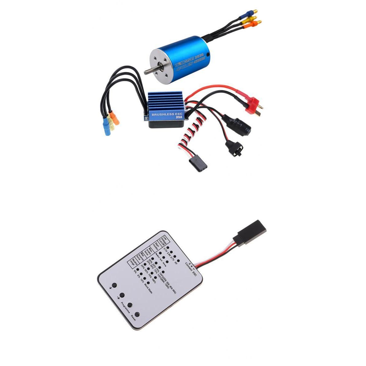 2838 4500KV Brushless Motor+35A Brushless ESC for 1/12 1/14 1/16 RC Car DIY