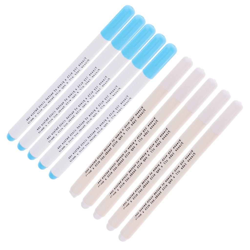 10 Pieces Water Erasable Pen Vanishing Marker Water Soluble Pens For Tailor