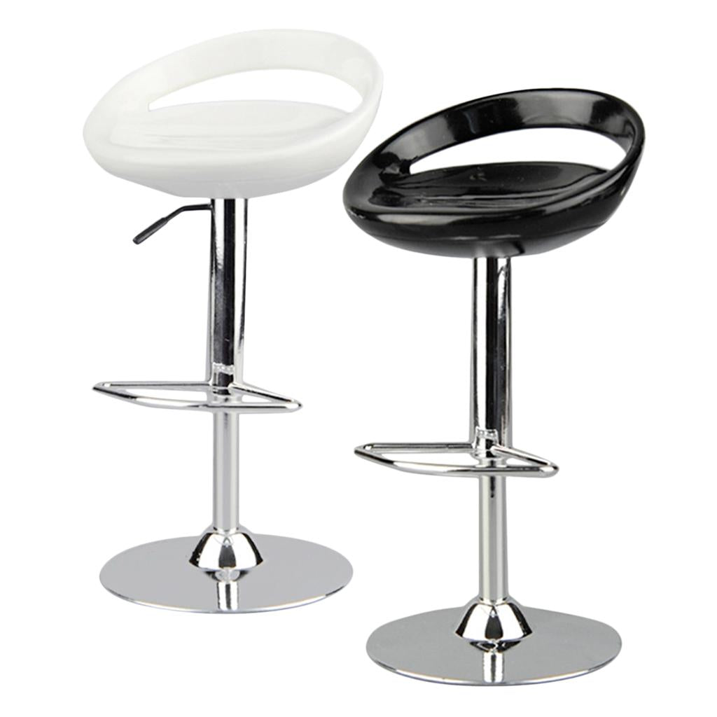 2 Pieces 1/6 Scale Round Swivel Chair Pub Bar Stool for 12'' Action Figures