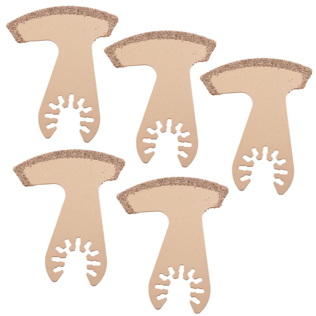 5 Pieces Multi Function Tool Diamond Boot Tile Grout Remover Saw Blade 65mm