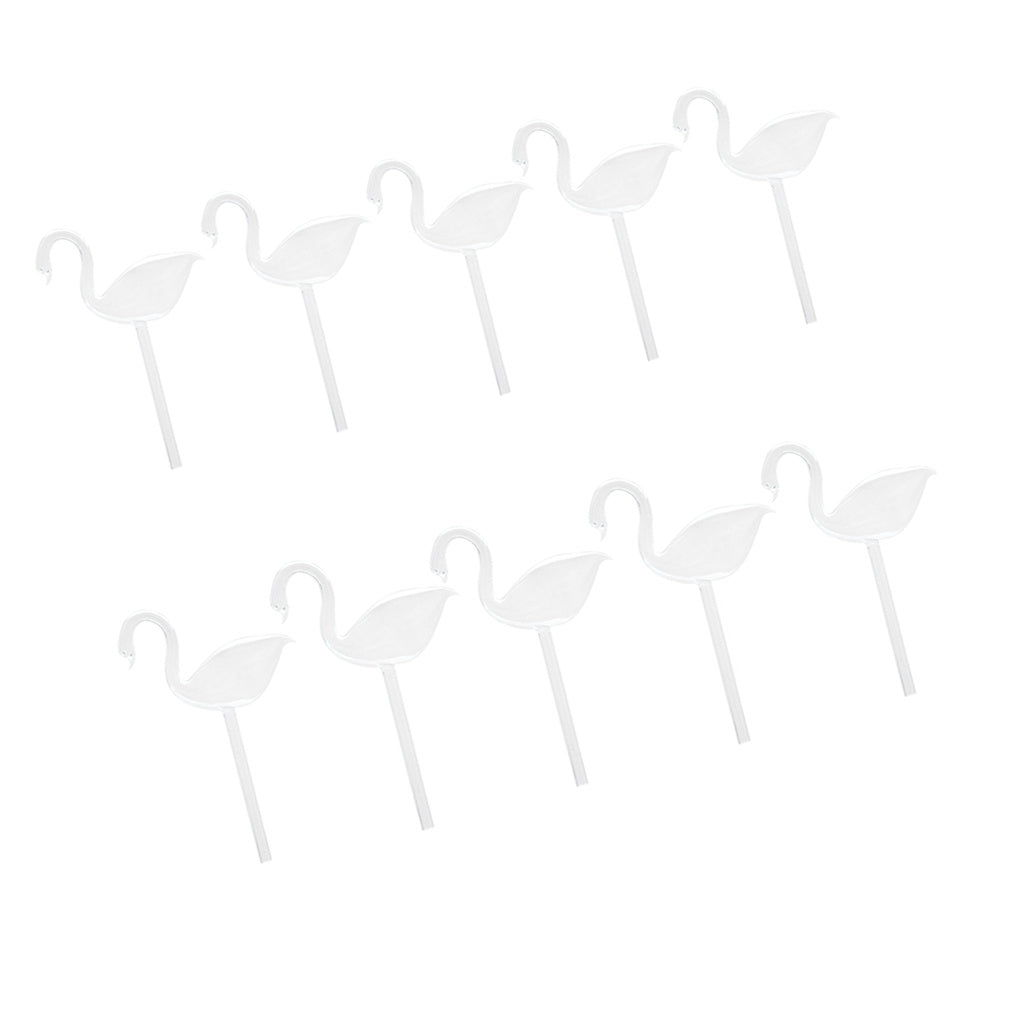 10Piece Automatic Glass Swan Simple Watering Device Plant for Garden Flower
