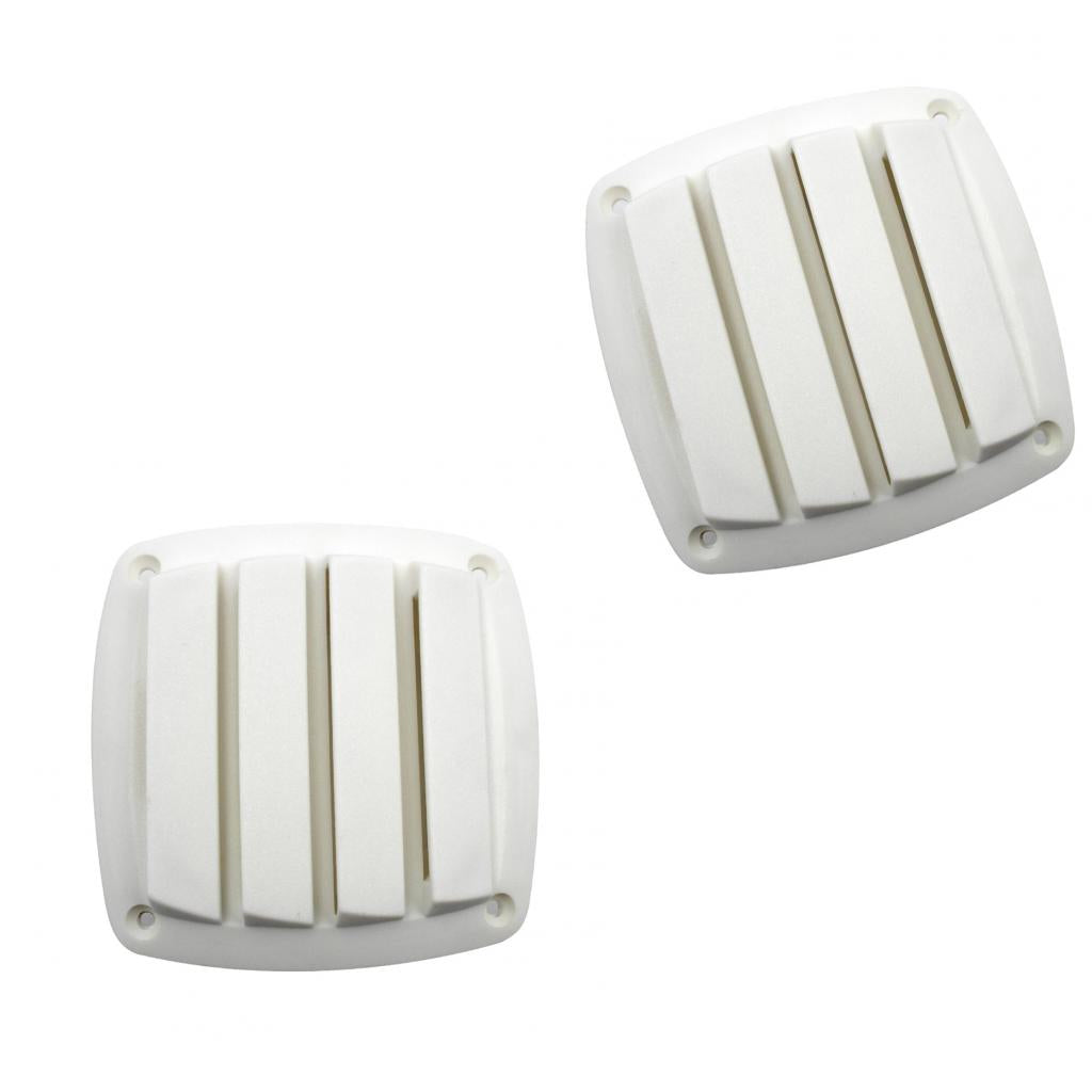 2x Plastic Boat Hose Intake Vent Ventilation Cover for Boat White 4 Inch