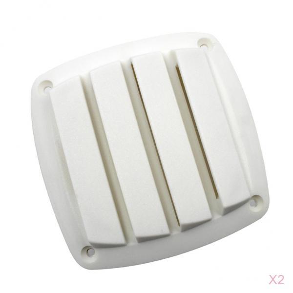 2x Plastic Boat Hose Intake Vent Ventilation Cover for Boat White 4 Inch