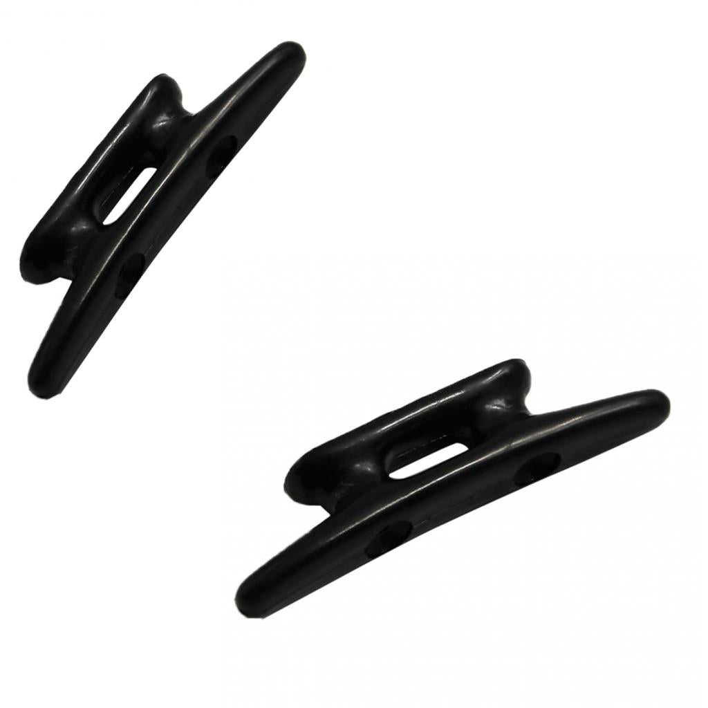 2pcs 3 Black Nylon Closed Base Marine Boat & Dock 3 inch Cleat"