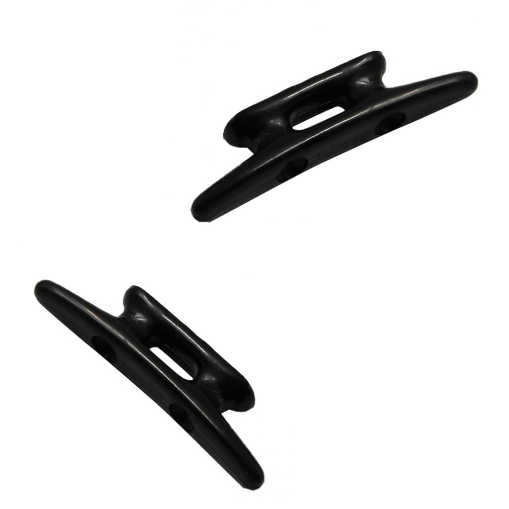 2pcs 3 Black Nylon Closed Base Marine Boat & Dock 3 inch Cleat"