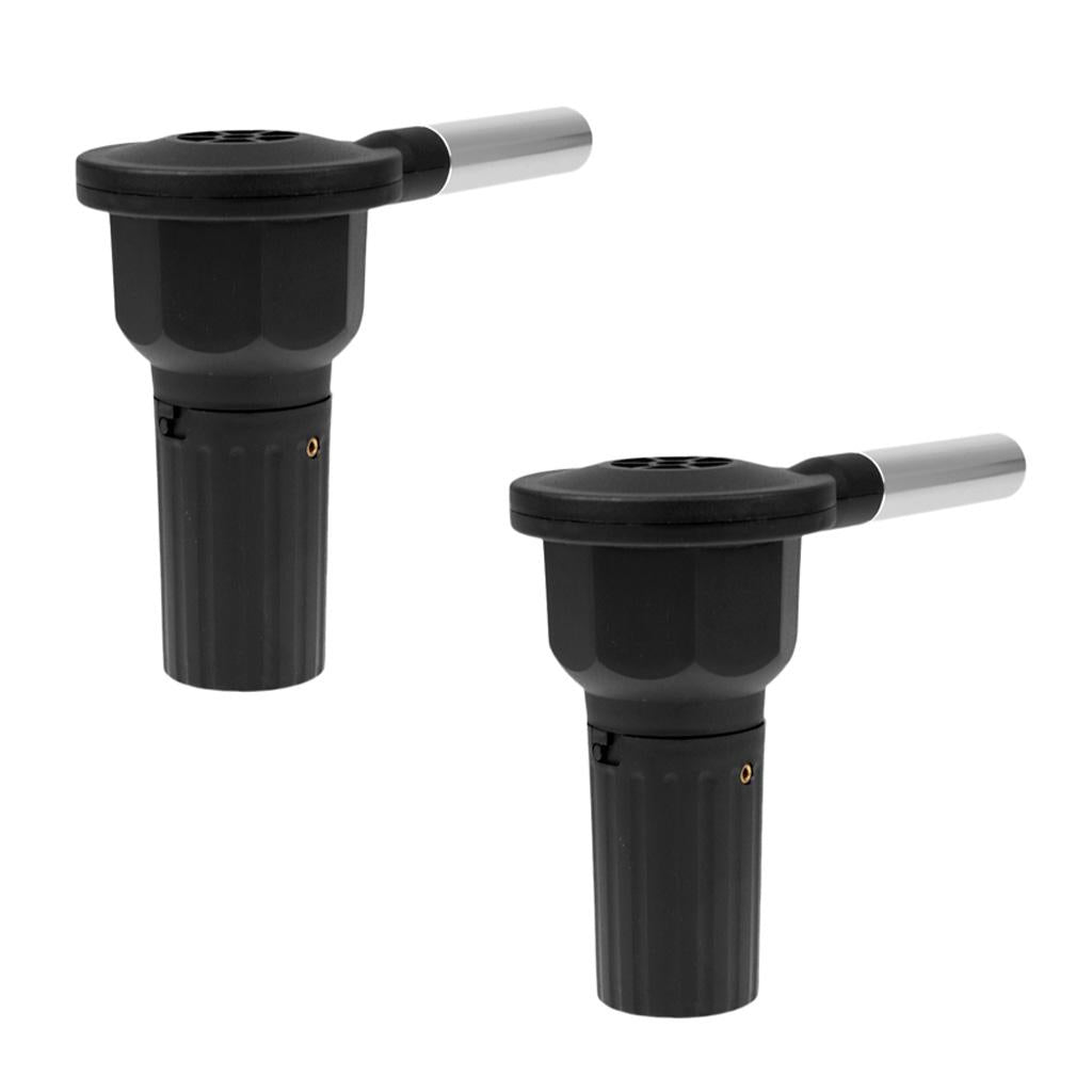 2x Portable Small Electricity BBQ Barbecue Fan Air Blower Fire Bellows Tool