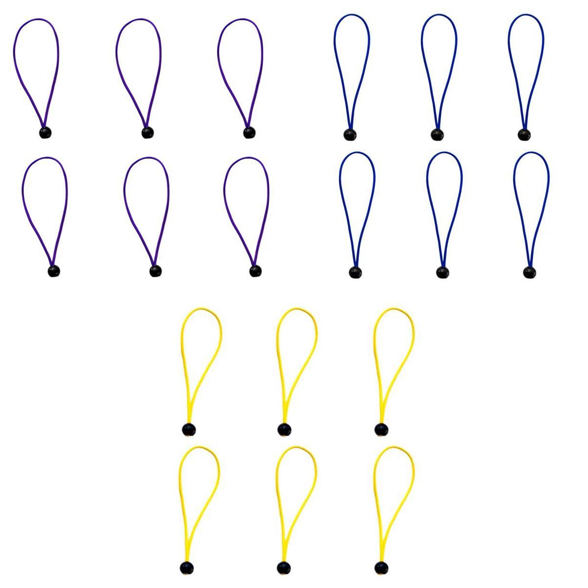 18pcs 6 Multiuse Elastic Bungee Shock Cord Rope for Camping Hiking 3mmx15cm"