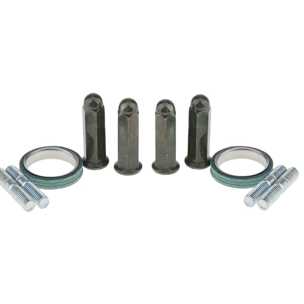 2 Set Exhaust Studs Nuts Gasket Kit for GY6 50cc 125cc 150cc QMB139 Scooter