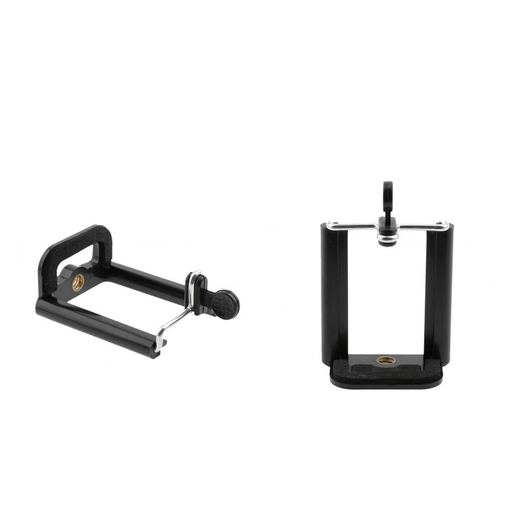 2 Piece Camera Stand Clip Bracket Holder Tripod Mount Adapter for Cell Phone