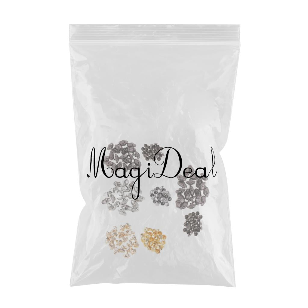 80 Sets Gothic Skull Head Studs Punk Rivets for Bag Shoes Leathercraft
