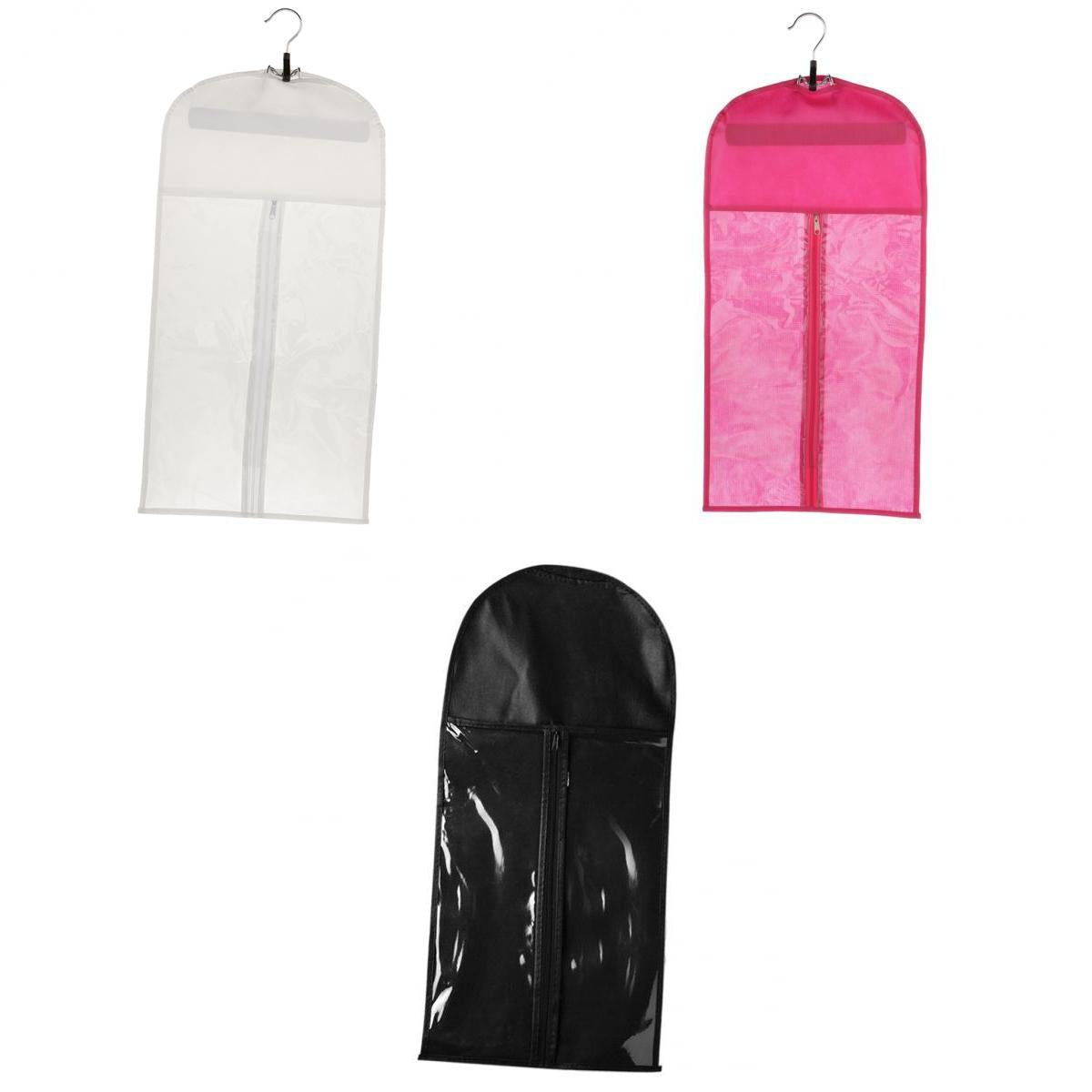 3x Dustproof Hair Extensions Wig Stand Storage Hanger Bag Holder Protector