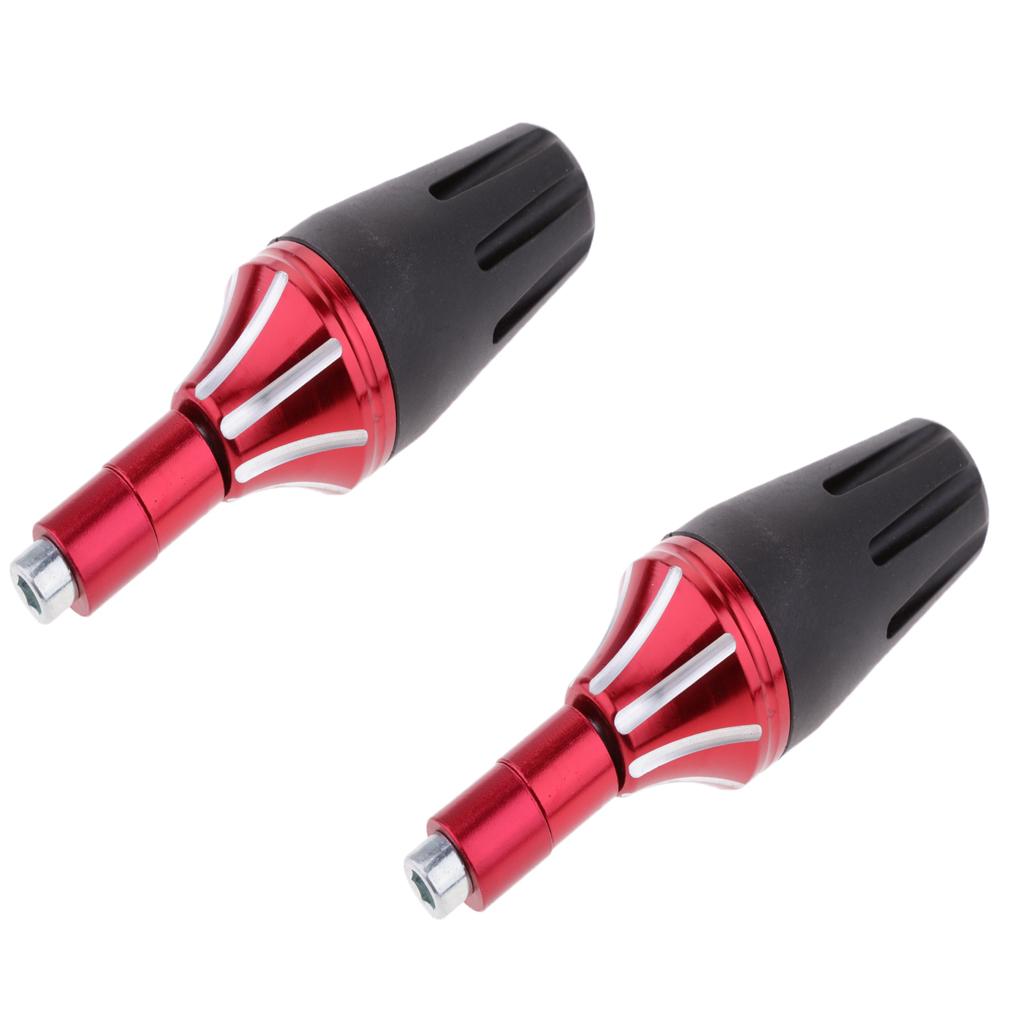 2Pcs Frame Slider Falling Crash Protector for Motorcycle Motorbike Red