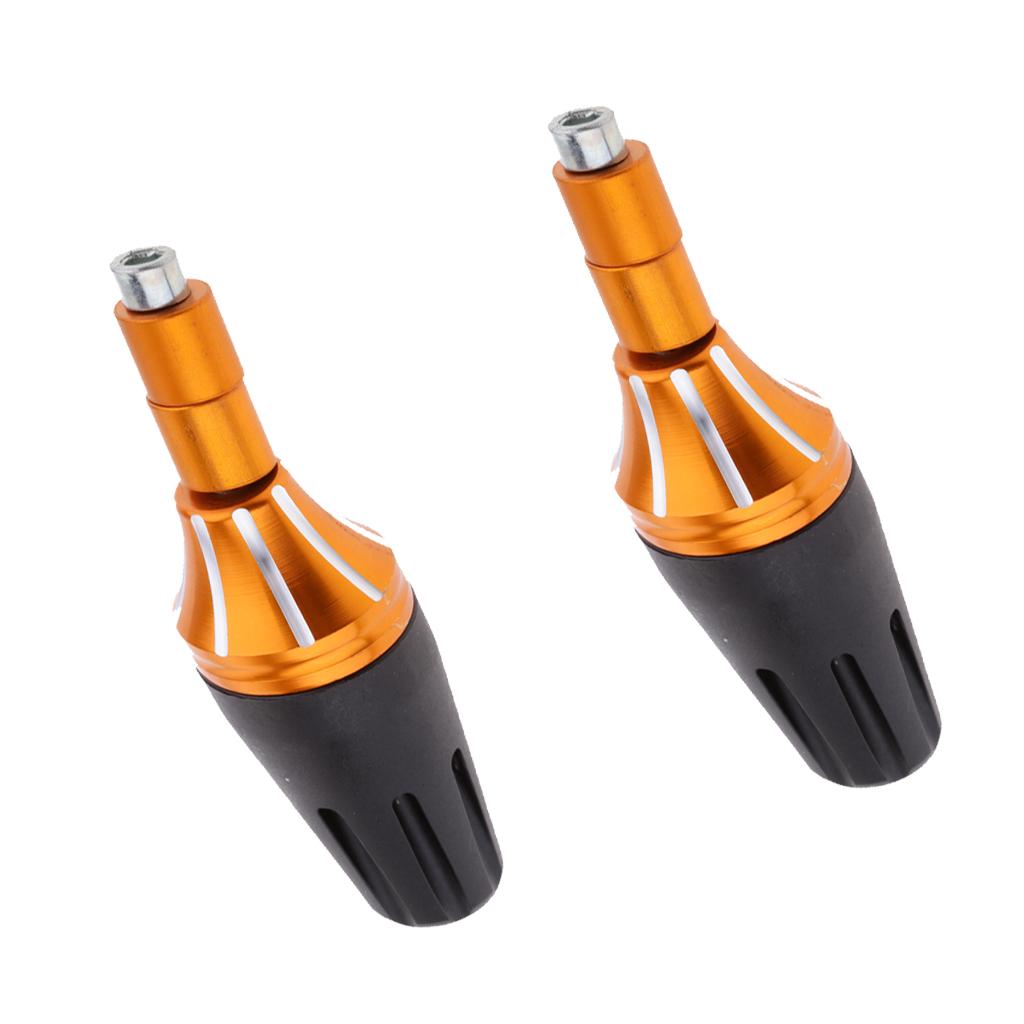 2Pcs Frame Slider Falling Crash Protector for Motorcycle Motorbike Orange