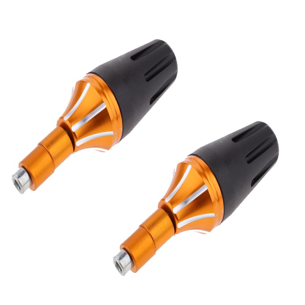 2Pcs Frame Slider Falling Crash Protector for Motorcycle Motorbike Orange