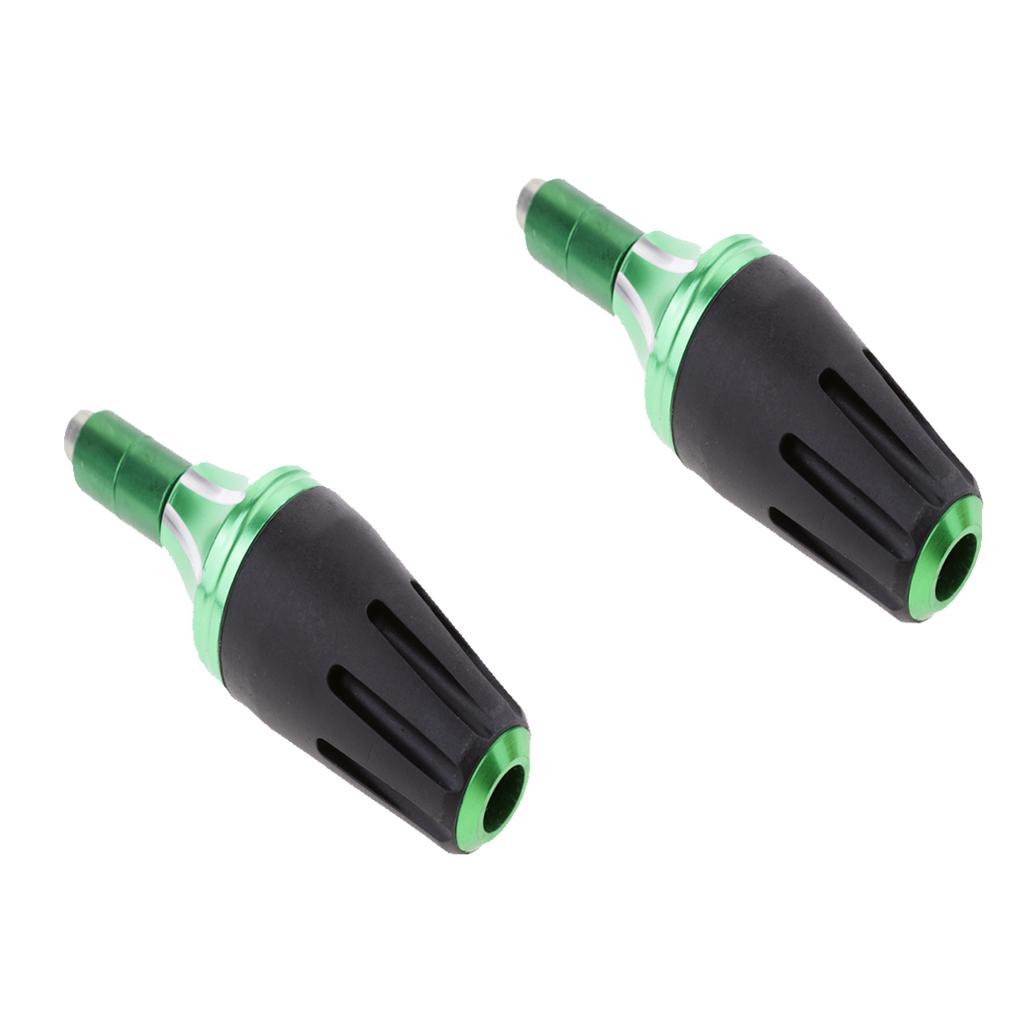 2Pcs Frame Slider Falling Crash Protector for Motorcycle Motorbike Green