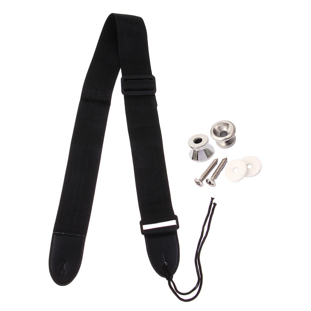 Adjustable Guitar Strap Belt with 2pcs Guitar Strap Lock for Acoustic Guitar