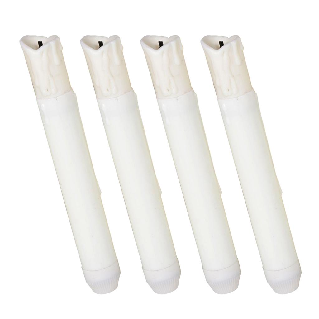 4 Piece 155mm Tall Electric LED Candle Flameless Candle for Party Decor B