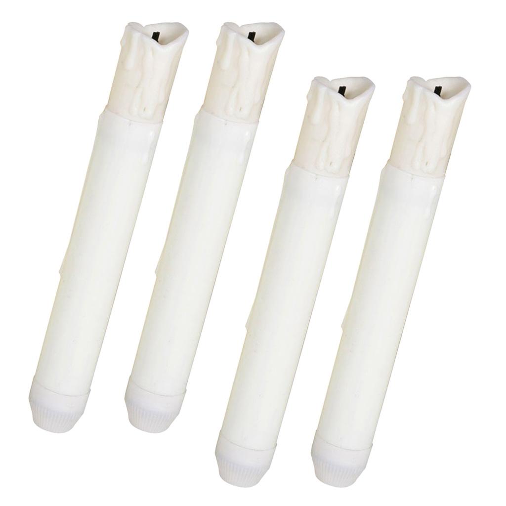 4 Piece 155mm Tall Electric LED Candle Flameless Candle for Party Decor B
