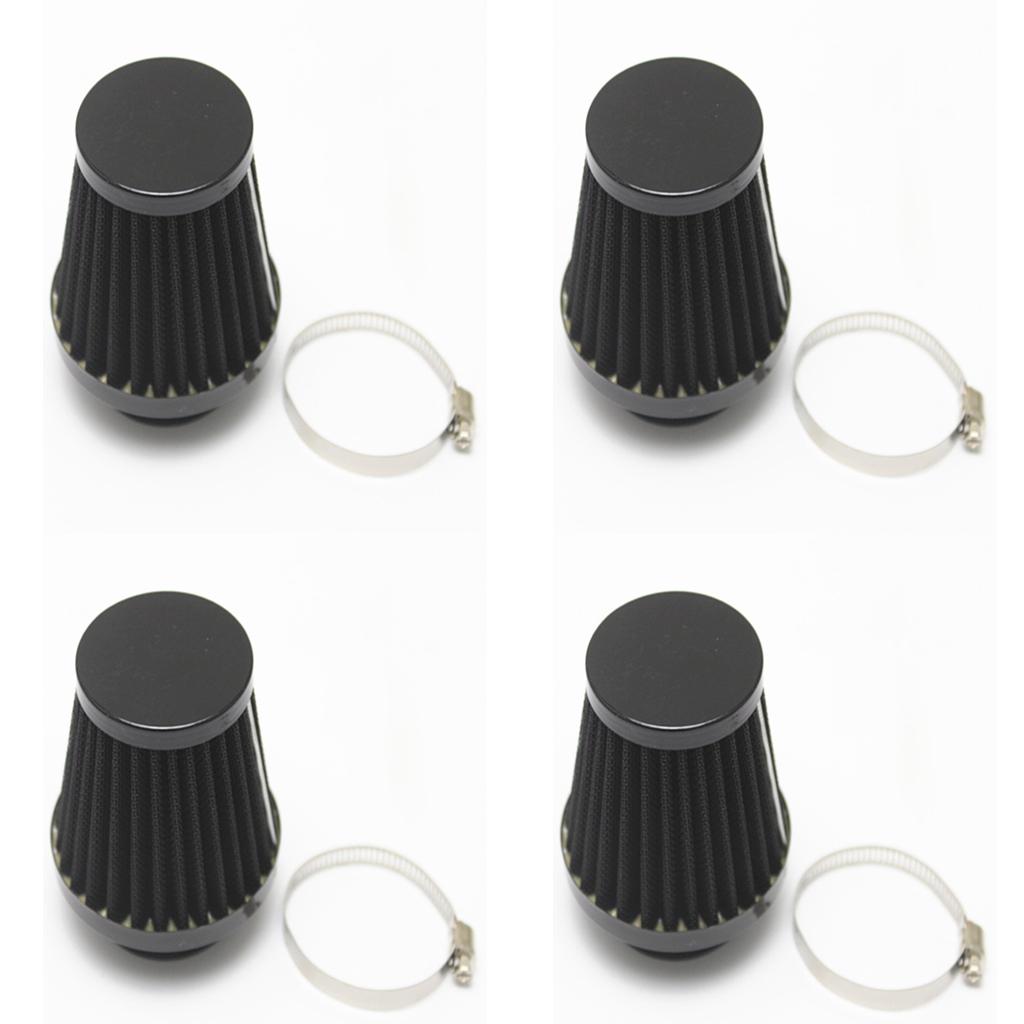 4Pcs 54mm Cone Air Intake Filter Cleaner Universal Motorcycle Dirt Bike ATV