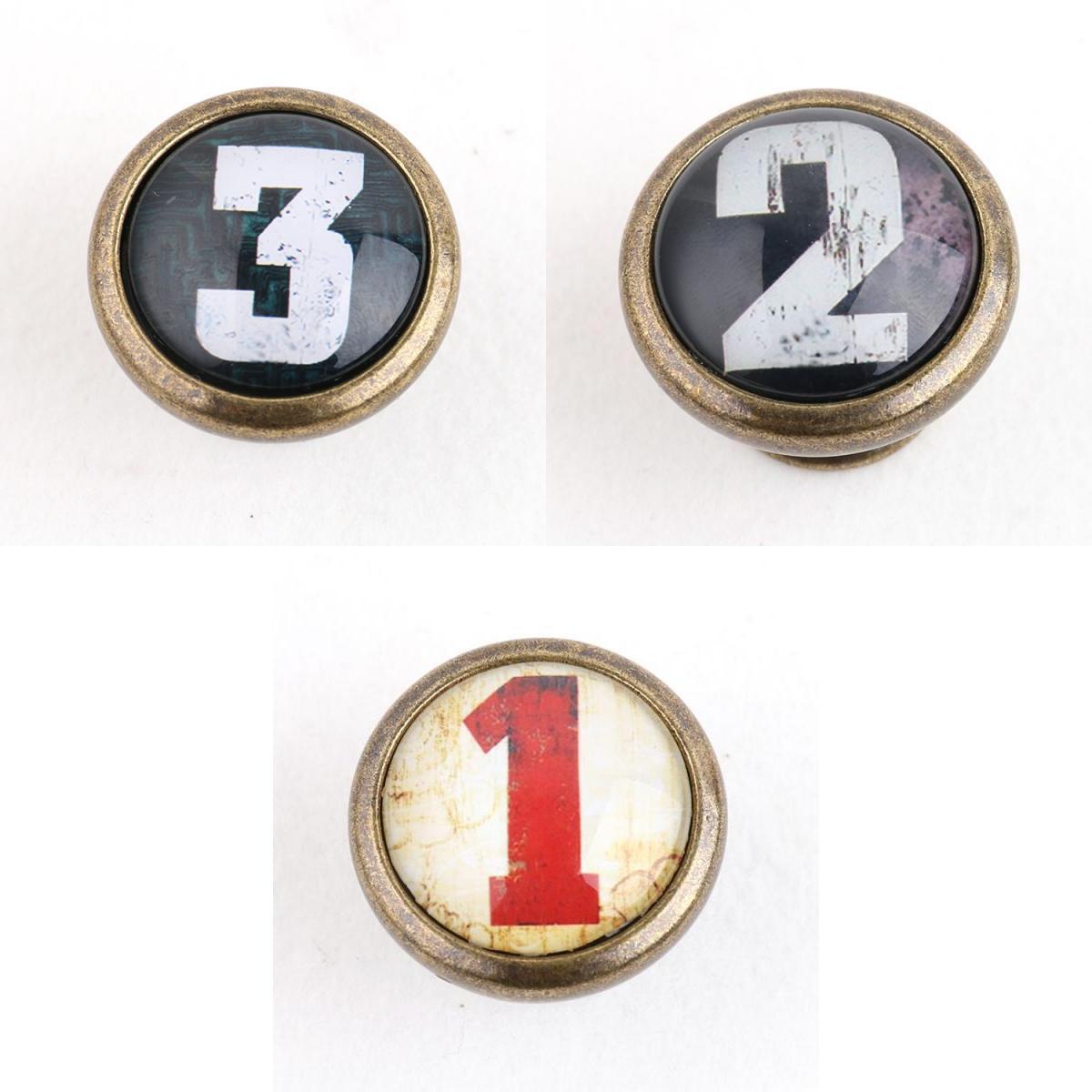3Pcs Vintage Cabinet Door Drawer Bin Dresser Handle Pull Knob Hardware #1