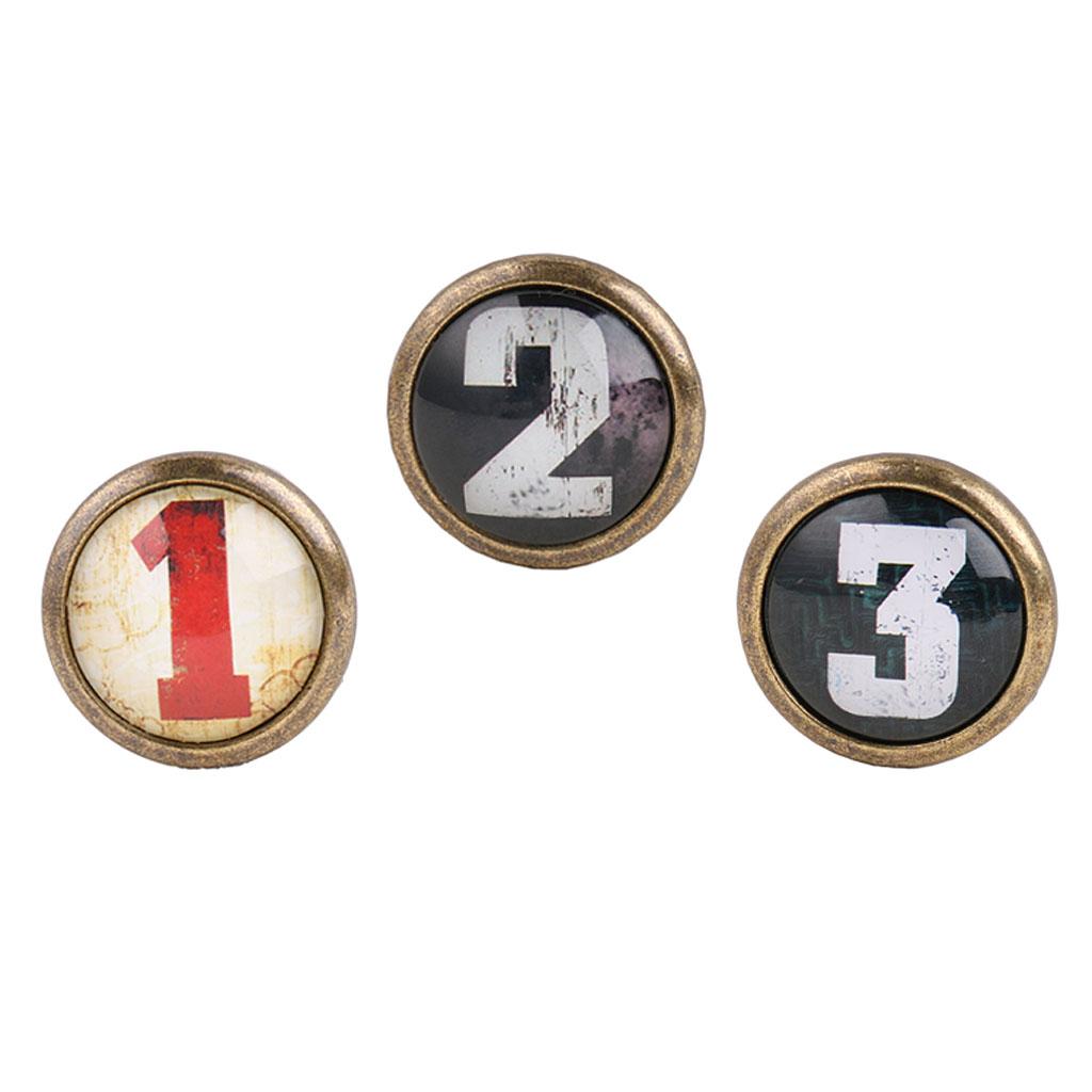 3Pcs Vintage Cabinet Door Drawer Bin Dresser Handle Pull Knob Hardware #1