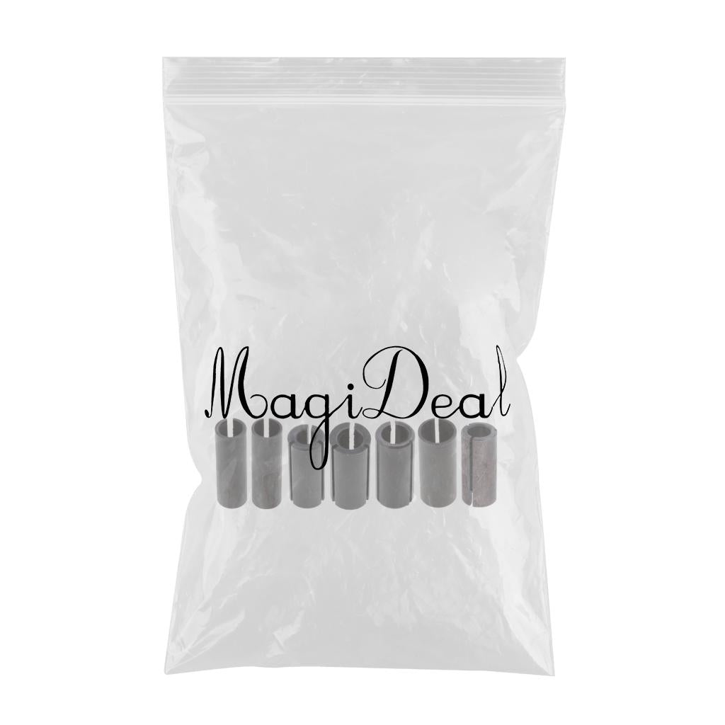 7 Pieces High Precision Router Bit Collet Chuck Adapter Set CNC Tool