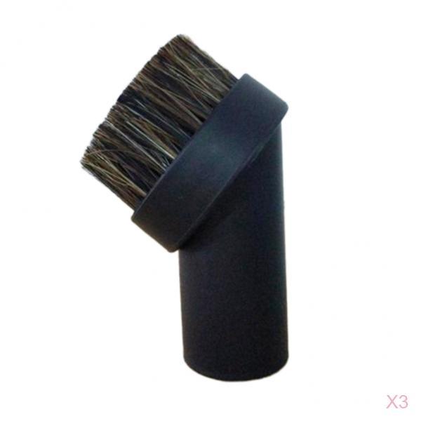 3 pieces 32mm Universal Soft Round Vacuum Clearn Brush 24 mm Bristle-Short