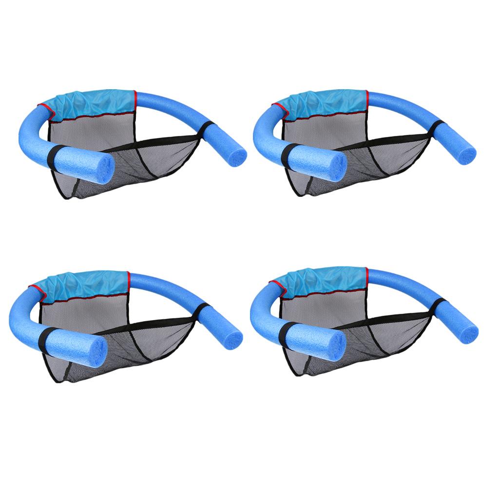 4 Pieces Soft Noodle Pool Mesh Water Floating Chair Swimming Seat New