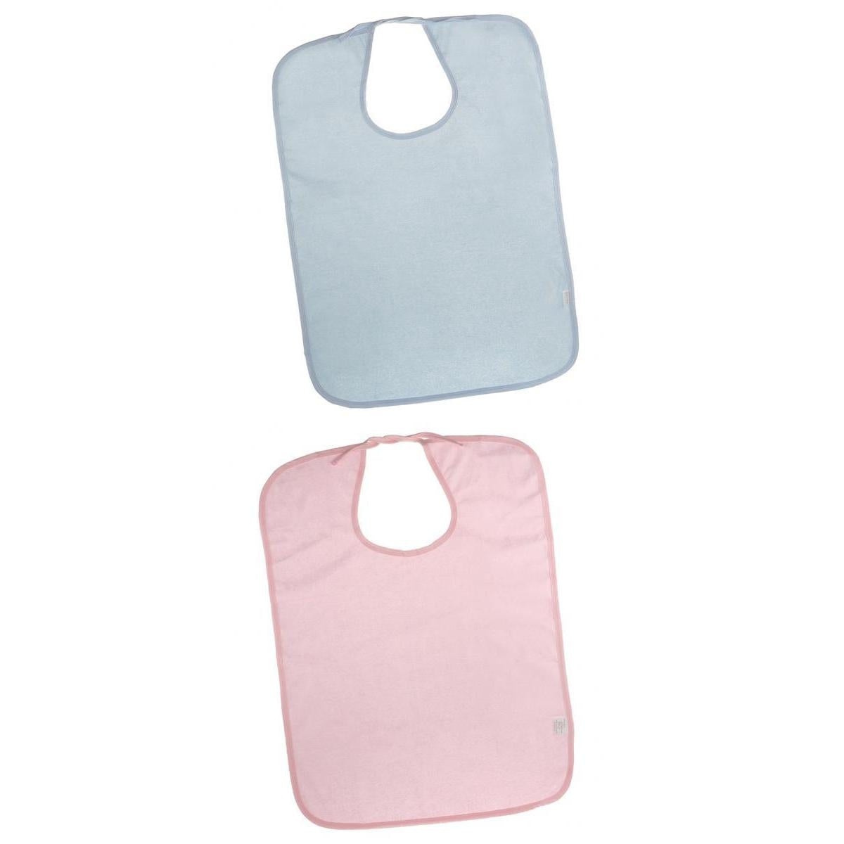 2 Pieces Adult Disability Bib Mealtime Cloth Protector Apron Waterproof