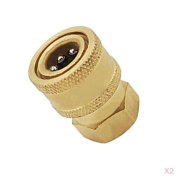 2 Pieces Pressure Washer Quick Release Socket 15mm to 3/8 Female Connector
