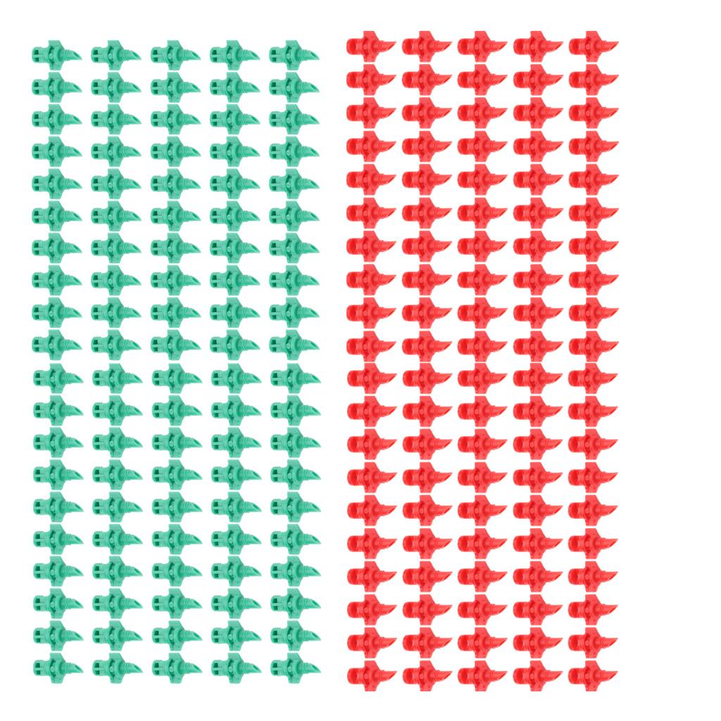 100 Piece 180 Deg &100 Pieces 360 Deg Watering Spray Nozzle Sprinkler