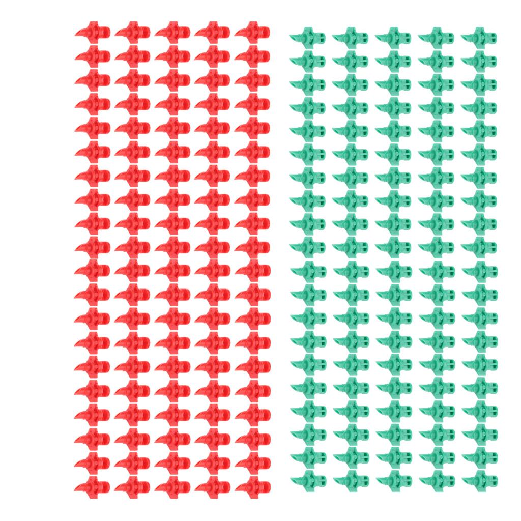 100 Piece 180 Deg &100 Pieces 360 Deg Watering Spray Nozzle Sprinkler