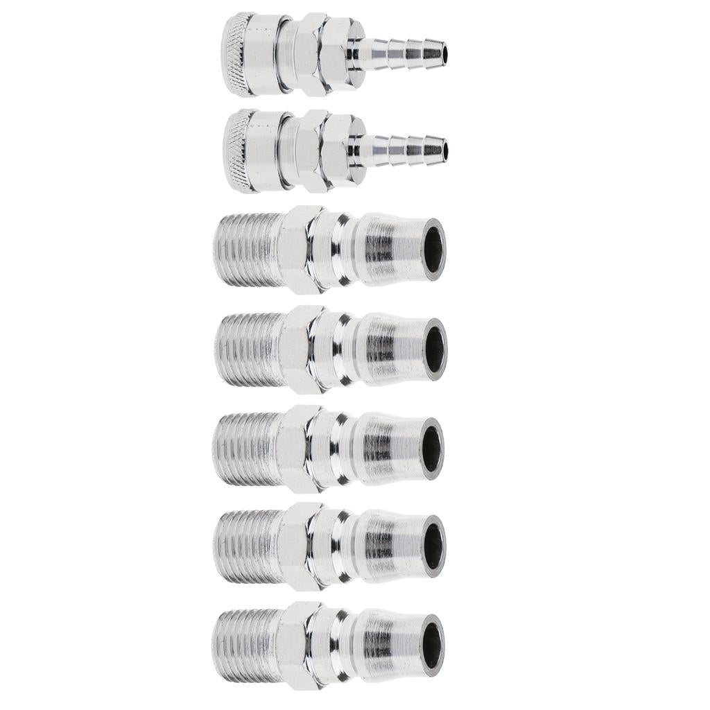 7 Pieces Air Line Hose Coupling Coupler Connector Compressor SH20 & PM20