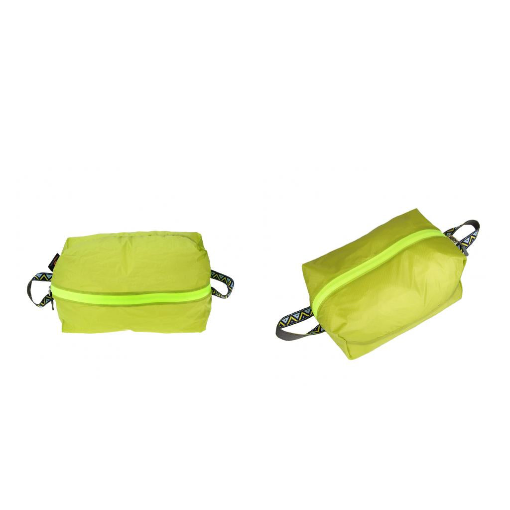 2x Outdoor Travel Kit Tote Laundry Shoes Pouch Clothing Luggage Bag S Green