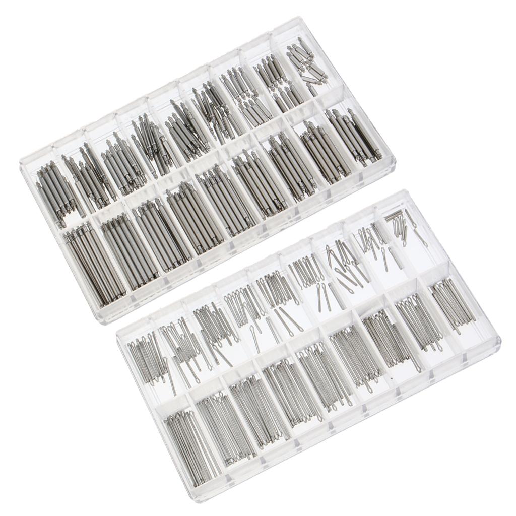 360 Pieces Bulk Professional Stainless Steel Watch Spring Bar Strap Pins