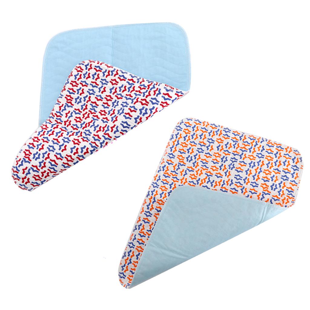 2 Pieces Washable Waterproof Underpad Incontinence Pads Sheet Protector