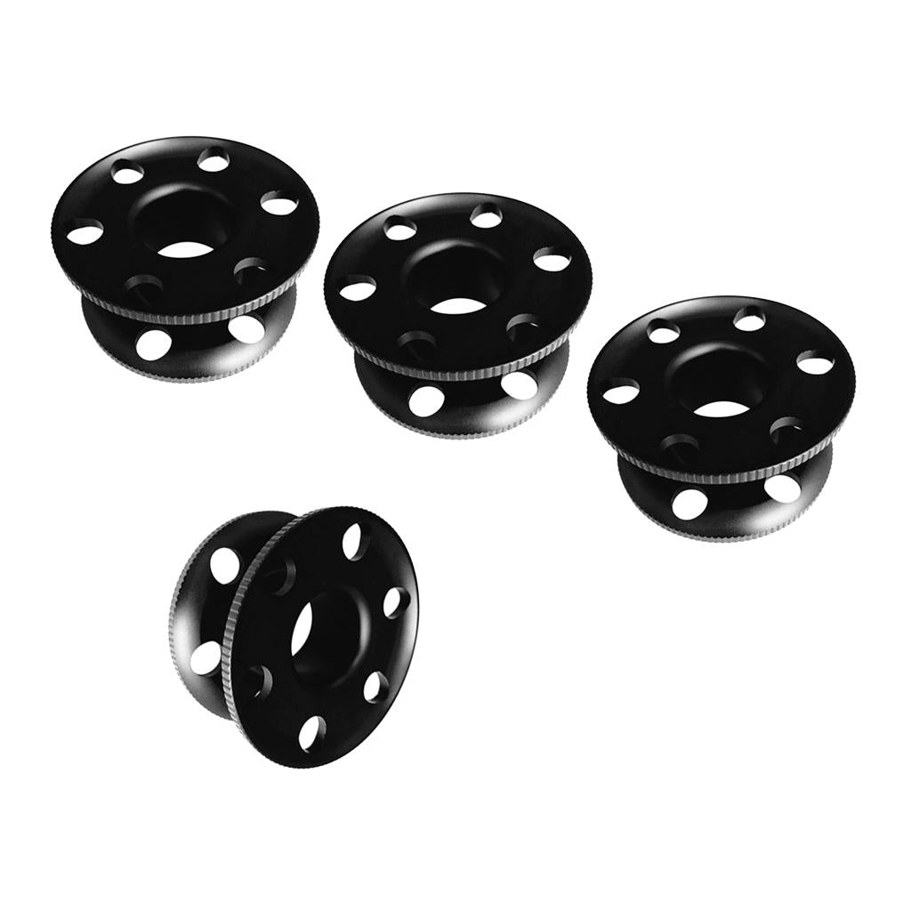 4 Pieces Aluminum Scuba Diving Finger Spool Dive Reel Empty Guide Line Spool