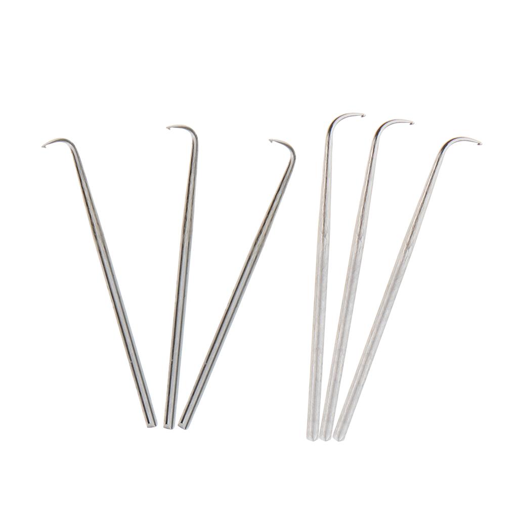 6PCS Crochet Hook Hair Sewing Knitting Weave Needle Wigs Extensions Tools S