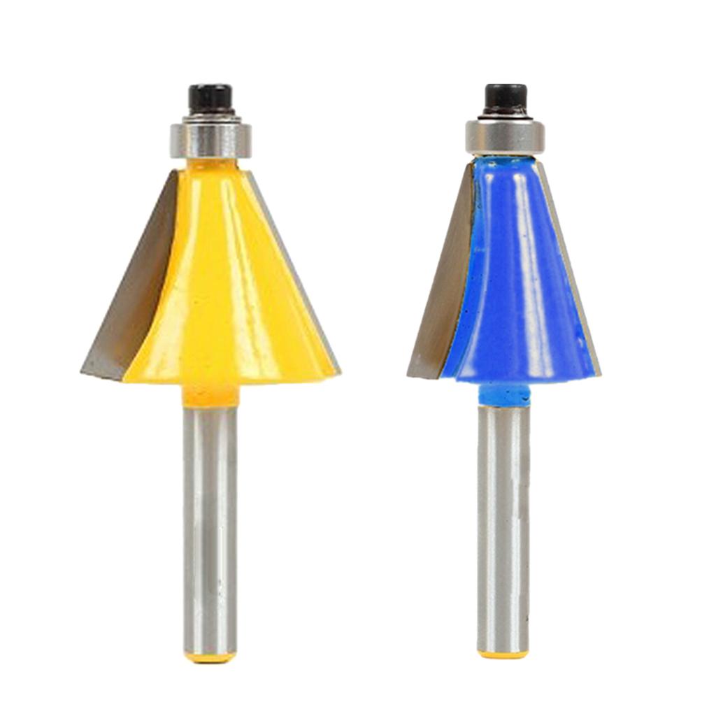 15 Degree & 22.5 Degree Chamfer Edge Forming Router Bit - 1/4 Shank "