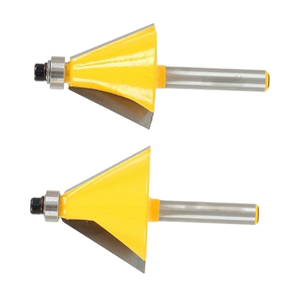 30 Degree & 22.5 Degree Chamfer Edge Forming Router Bit - 1/4 Shank "