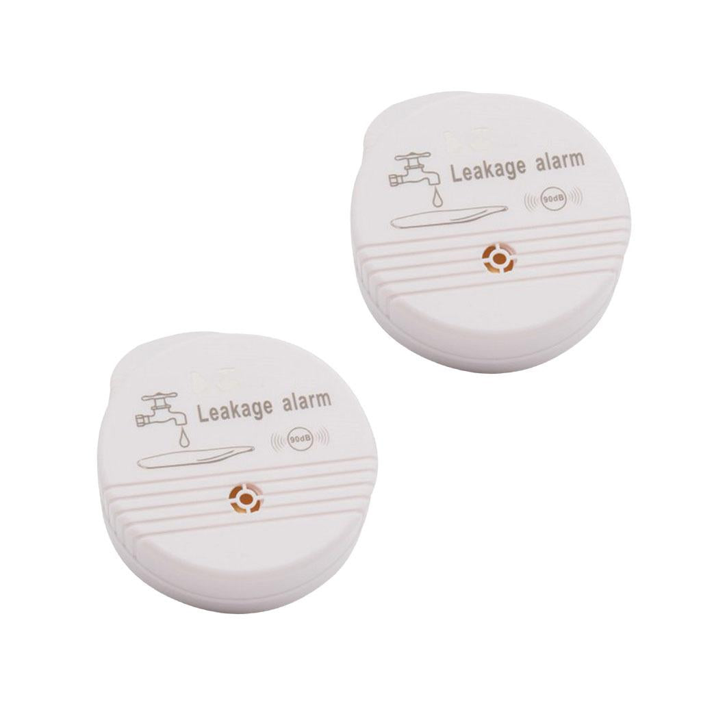 2 xBattery Power Water Alarm Home Security Water Leakage Sensor Detector